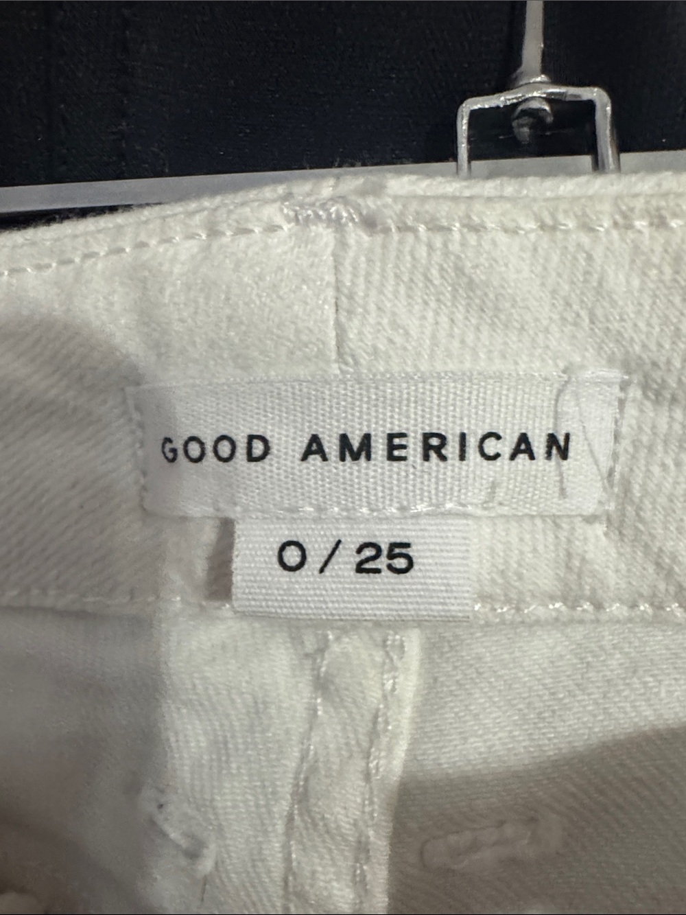 NEW WITH TAGS Good American White Straight-Leg Jeans - Picture 2 of 8